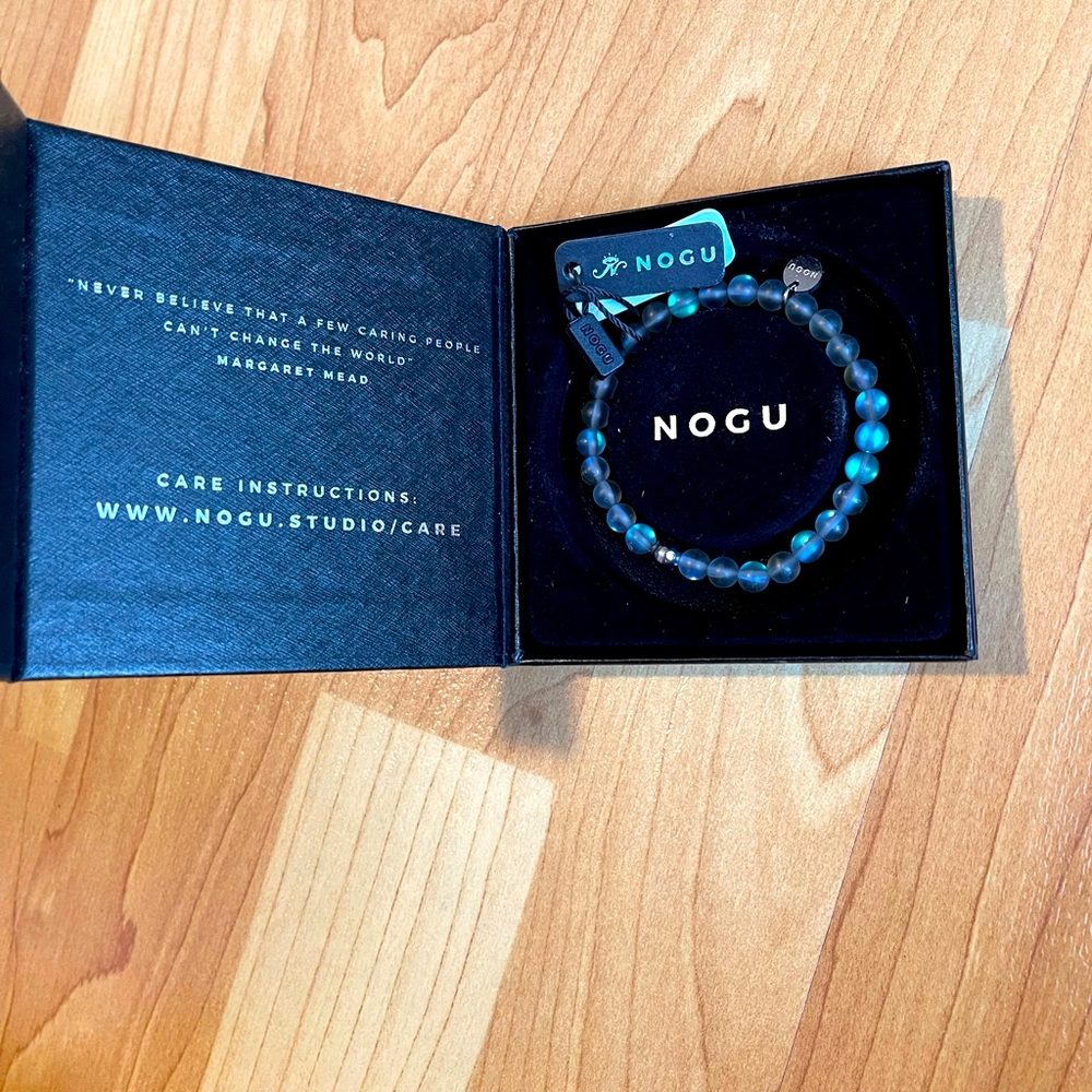 Nogu Glass Bead Bracelet with Tags